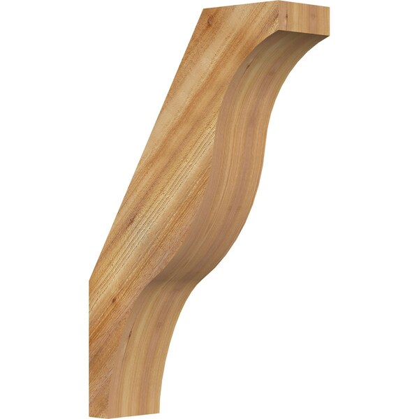 Ekena Millwork 6"W x 20"D x 32"H Funston Rough Sawn Knee Brace, Western Red Cedar BRC06X20X32FST00RWR - main